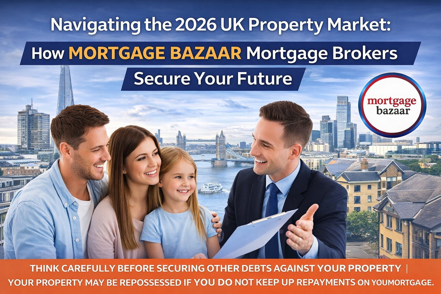 Navigate the 2026 UK property market with Mortgage Bazaar brokers. Get expert guidance, secure the best deals, and plan your financial future wisely.